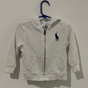 Polo by Ralph Lauren Kids Off-White Zip-Up Hoodie boys